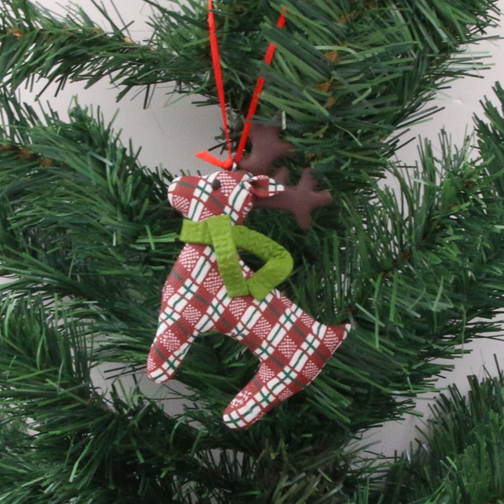 Weihnachtsbaum Niedliche Elch Dekorationen Hängeanhänger Weiche Ton Hirsch Handwerk Ornament Weihnachtsbaumschmuck für Zuhause Neues Jahr