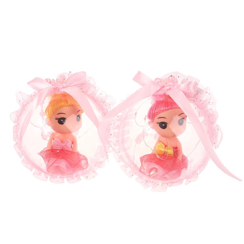 2Pcs Cute Glowing Ball Doll Lantern Toy Children'S Girls Glowing Doll Lantern Cartoon Doll Light Pendant Party Gift