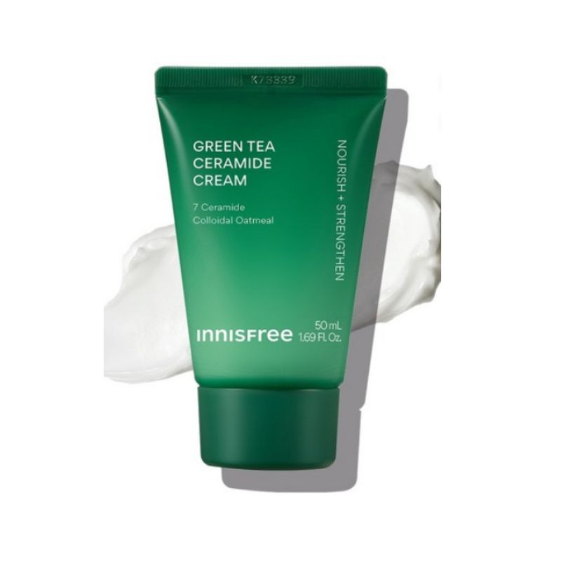 Innisfree Green Tea Ceramide Cream (Tube Type) 50ml, 1 Piece