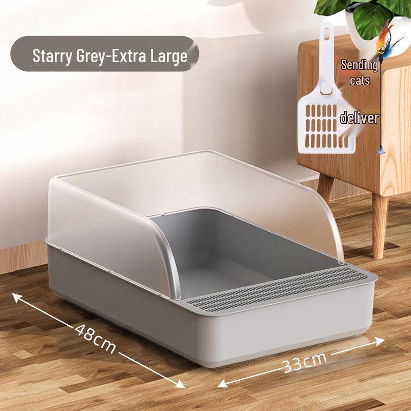 Extra Stor Halvstängd Lukttät Kattlåda Set