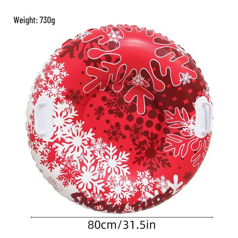 Inflatable 90cm Anti-Rollover Children's Ski Ring - Outdoor Cold-Resistant Thickened Ski Mat