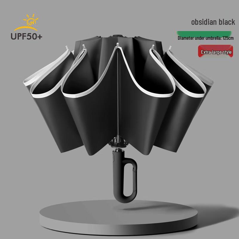 Nanqiao Automatic Reverse 3-Fold UV Sun & Rain Umbrella