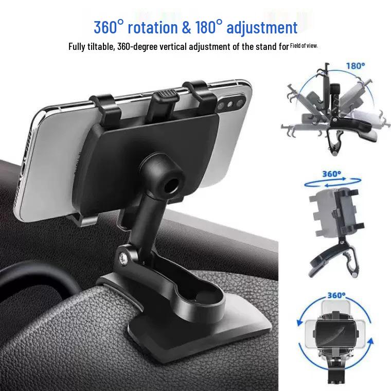 Universal Rotating Car Mount for Navigation & Phone