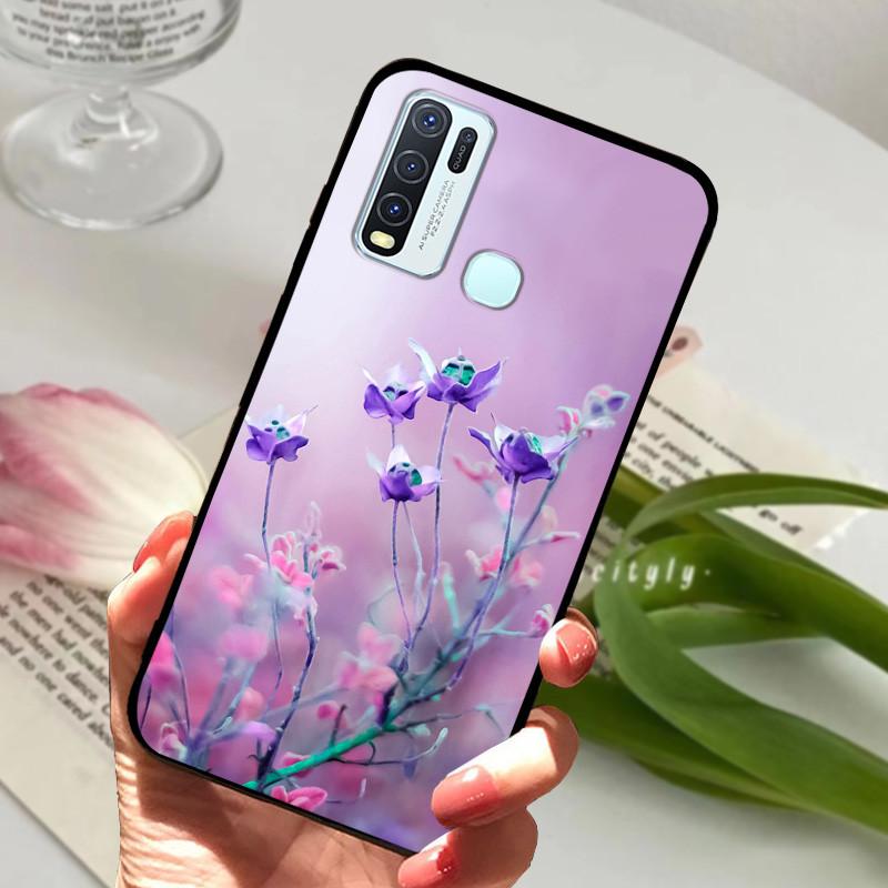 Pro Vivo Y30 1938 Y50 1935 Pouzdro zvířecí Silikonové Měkké TPU Zadní kryty Pro Vivo Y 30 50 Y30 2020 Pouzdro Ochranné Kreslené Funda