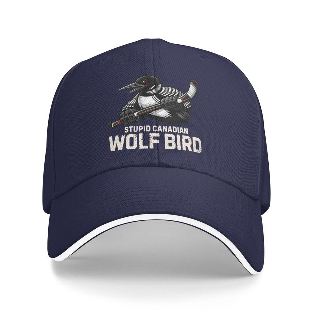 Baseball Caps Stupid Canadian Wolf Bird Fun Loon Customized FeUnisex Unisex Outdoor Summer Caps