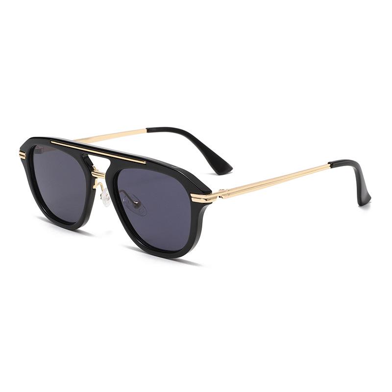 3502 Fashion Pilot Sunglasses for Men Women, Retro Double Bridge Sun Glasses, Vintage Personalized Avaitor UV400 Shades 603384