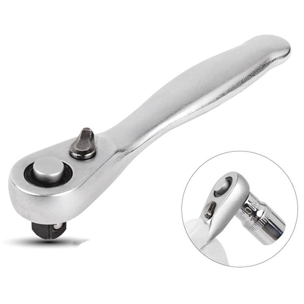 Mini Treble 1/4 Ratchet Wrench Double Ended Quick Socket Ratchet Wrench Screwdriver Hex Torque Wrenches Set Spanner