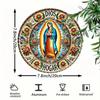 Metal Art House Sign God Keeps My Home Spanish Style Entryway Decor