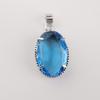 Tanzanite Gemstone Silver Pendant 1.75" , 925 Sterling Silver Jewelry, Partywear Pendant For Her, Anniversary Gift For Wife PP-63-10