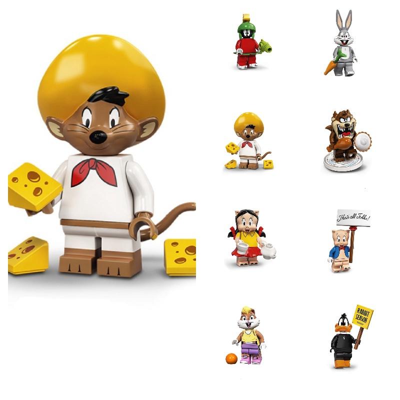 Cartoon Building Blocks Toy Diy Assembly Toy For Kids Plastic Material Abs Type 50-100 Pieces 4.5cm Height Lightweight Characters)