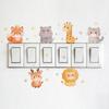 Cartoon Cute Animal Bedroom and Dining Room Background Switch Decoration Stickers