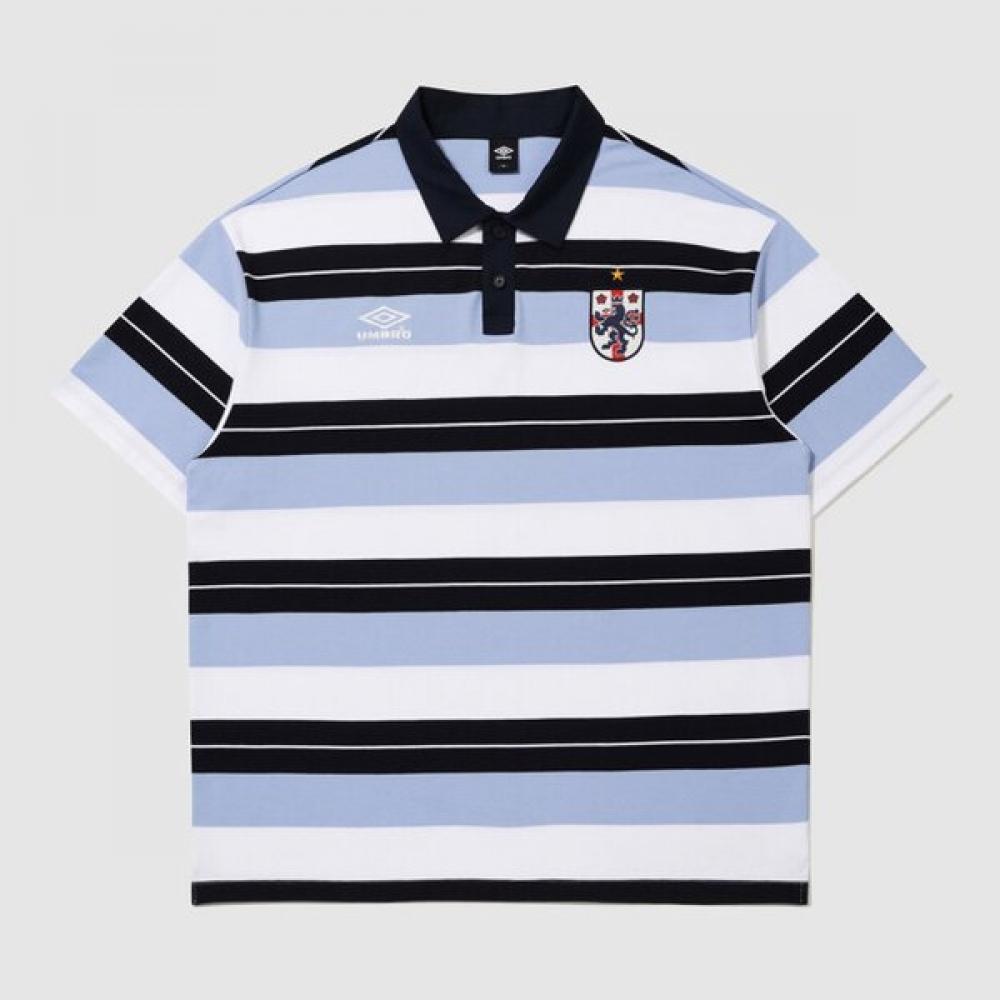 Umbro Men STripe Rugby Pique ShorT Sleeve T shirT ur221cTs51