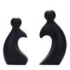 European Ceramic Love Shaped Vase, Creative Home Living Room Desktop Bedroom Decoration, Minimalist Flower Ware Vase Combination
