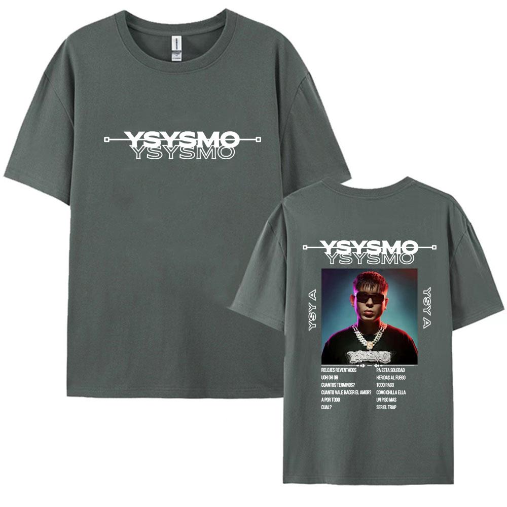 Rapper Ysysmo YSY A Tour 2025 Graphic T Shirts Vintage 90s Hip Hop Crewneck Tshirt Unisex Womens Pure Cotton Short Sleeve T Shirt