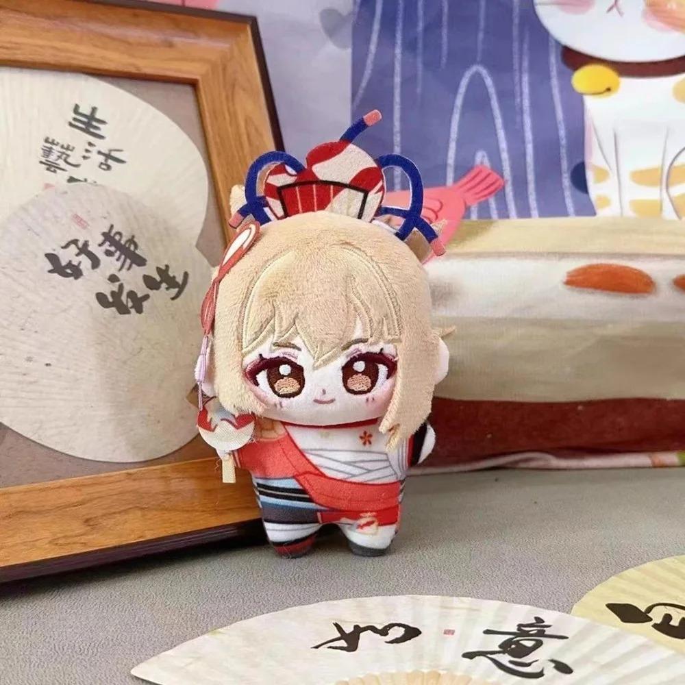 Genshin Impact Plush Dolls Venti Xiao Focalors Scaramouche Yoimiya Furina Kazuha Yae Miko Bag Pendant Keychain Stuffed Toys Gift