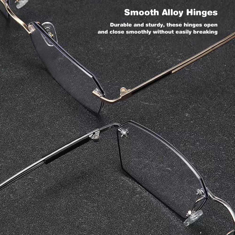 Metal Frame Reading Glasses Ultra-Light Elderly Glasses Classic Presbyopia Glasses  for Women & Men