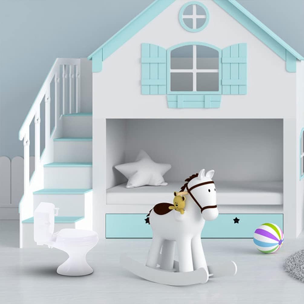 2 Pieces Miniature Toilet Dollhouse Miniature Furniture Toy for 1:12 Dollhouse Bathroom Accessories Fairies Garden Micro Landscape Dollhouse