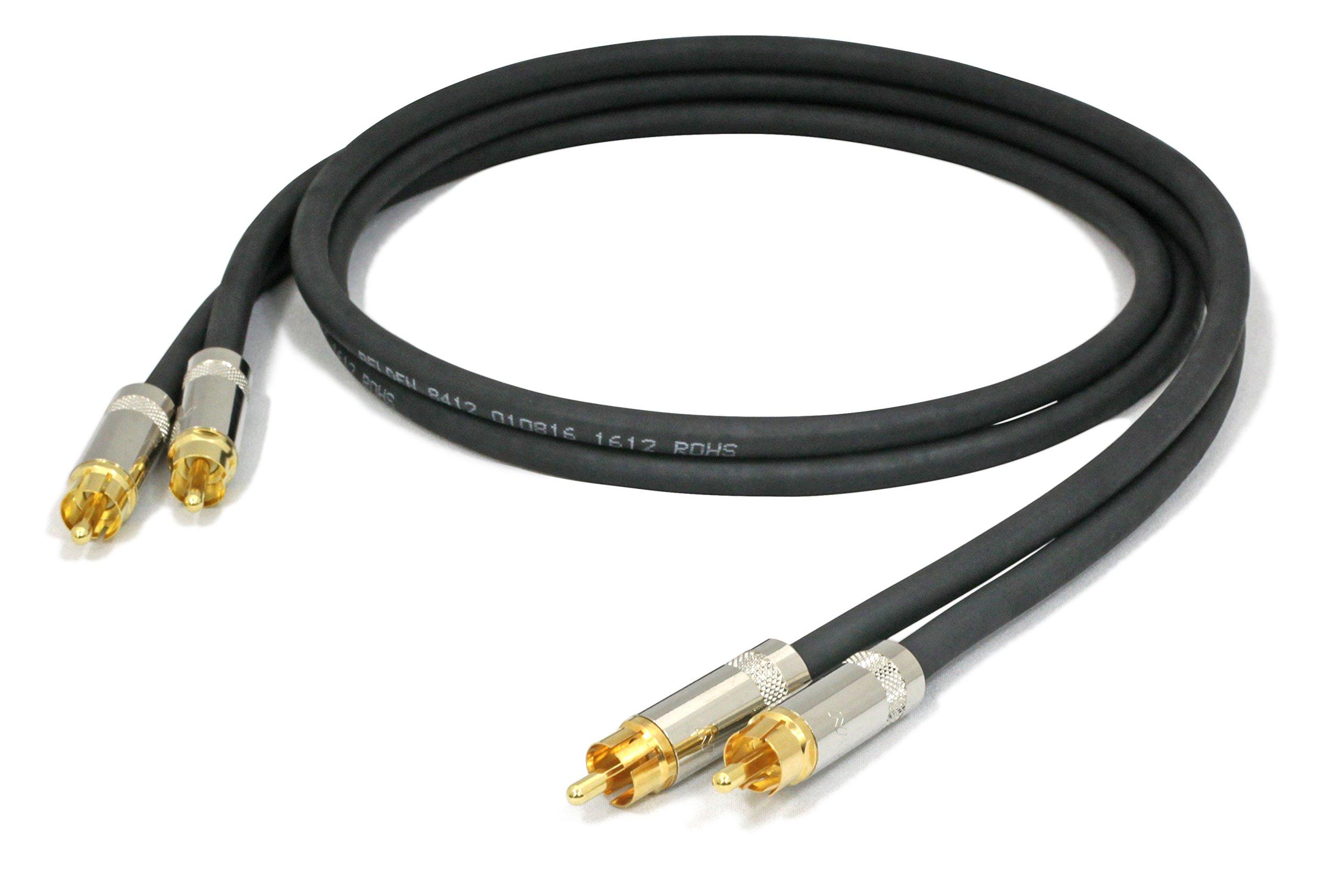 

Профессиональный кабель BELDEN 8412 1м x комплект (черный) RCA-RCA [длина кабеля] 2-х частей чёрный