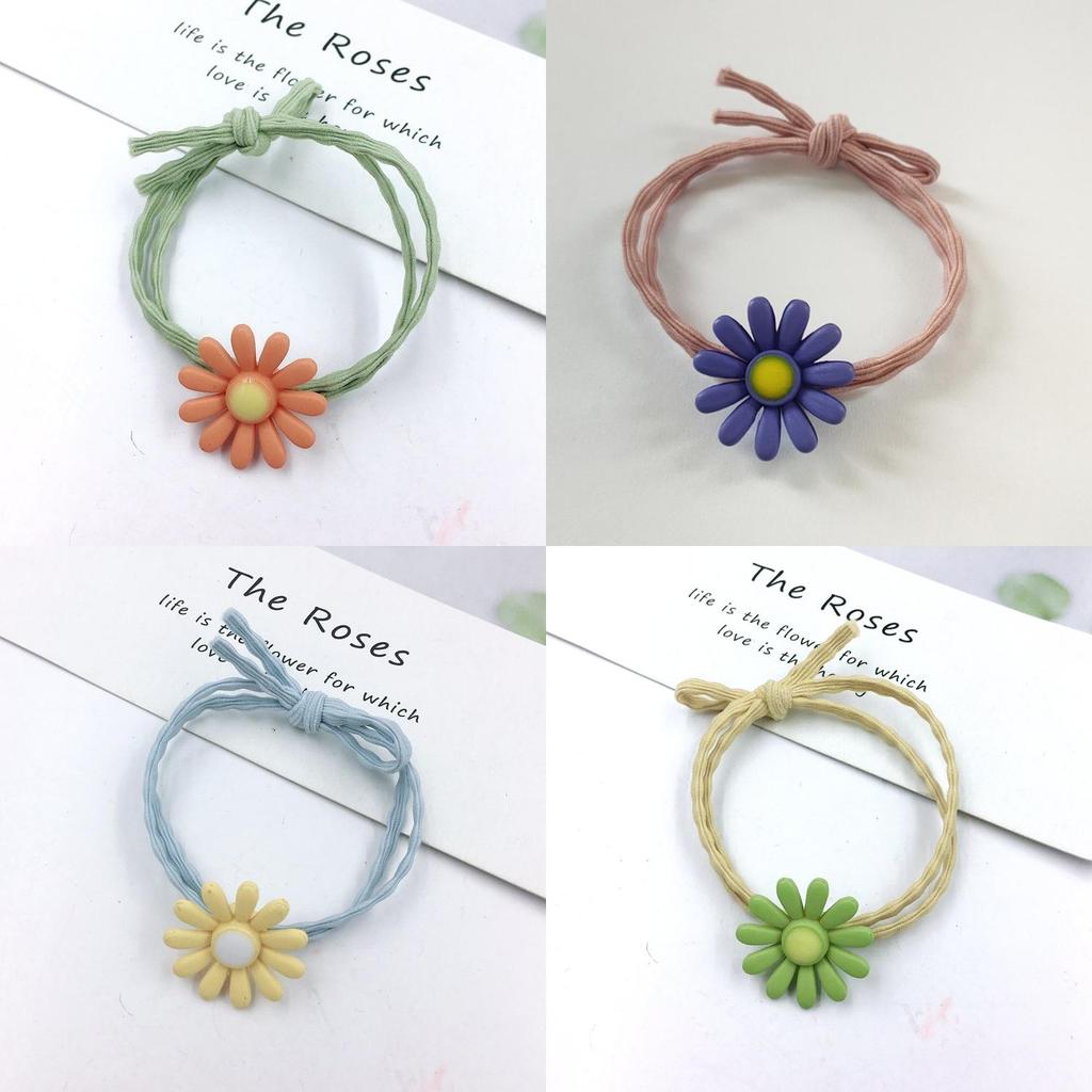 Stylish Ins Women Daisy Hair Rope Featuring Korean Rubber Band And High-elastic Design