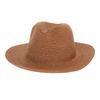 Cappello da Sole da Esterno a Tesa Larga Paglia Colore Unico Cappello da Cowboy Retrò Cappello da Viaggio Spiaggia Protezione Solare