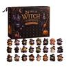 Portachiavi Acrilici Fatati Calendario dell'Avvento di Halloween 2026, Conto alla Rovescia di 24 Giorni con Mini Figure, Set di Figure da Collezione Giocattolo per Bambini Adulti, Bomboniere per Feste
