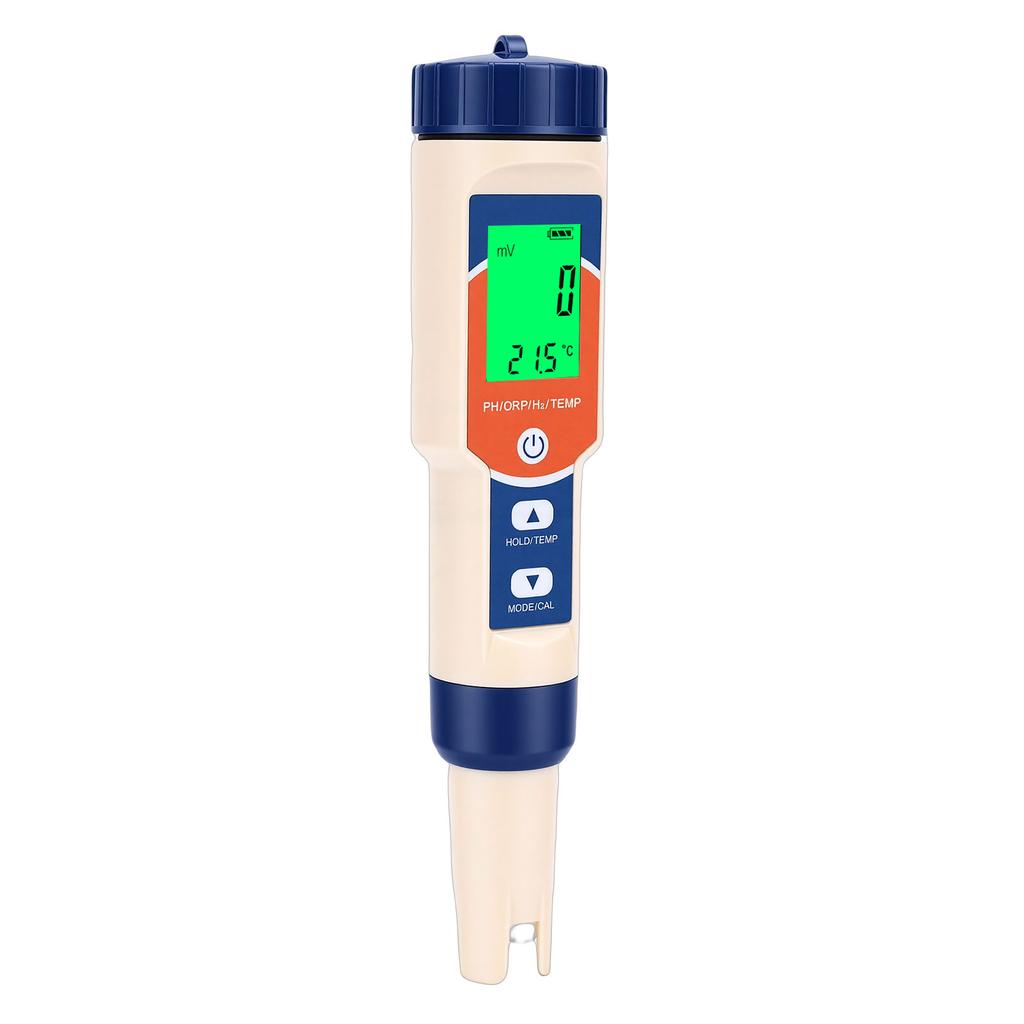 4 in 1 Hydrogen Water Tester PH H2 ORP Meter Digital Water Quality Tester IP67 Water Proof for Drinking Water