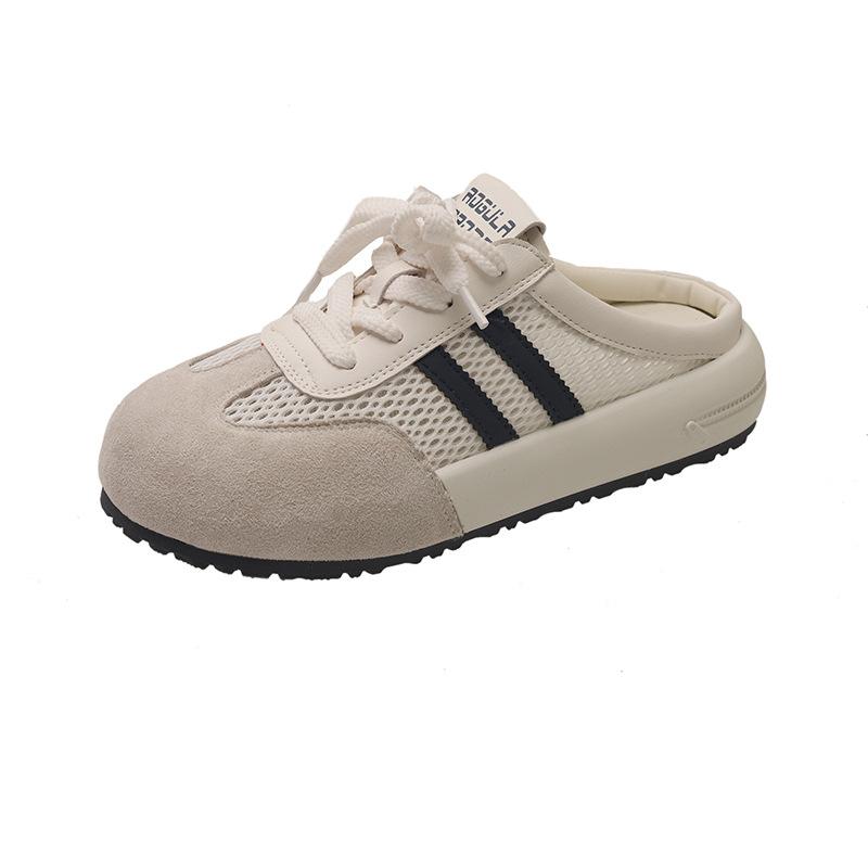 

ins trendy thick-soled bag head half slippers women s 2025 summer new women s fashion outer wear sandals without heels 40