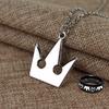 4 pcs Kingdom Hearts Ring Jewelry Sora's Crown & Roxas's Cross Necklaces cosplay accessories for Men Woman