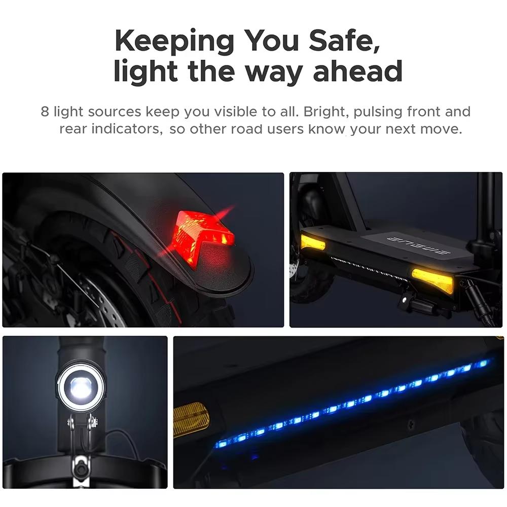 EU 2024 New S6 800W 48V 15.6AH Electric Scooter Max Speed 45-50km/h Max Range 60km Hydraulic Brake Foldable EScooter Load 150kg