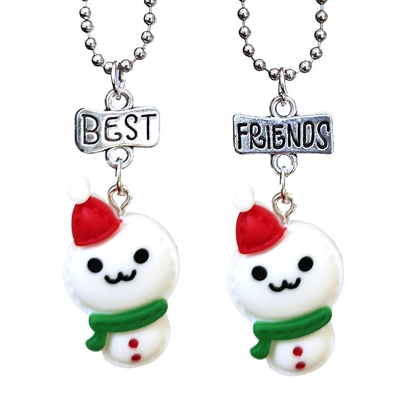 

Полимерная мультяшная подвеска-снеговик для детей - Подарок лучшему другу JTN220