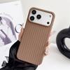 Simple Woven Matte Phone Cases For Apple iPhone 17 16 15 14 Plus 13 12 11 Pro Max Air Shockproof Soft Proteciton Non-slip Cover