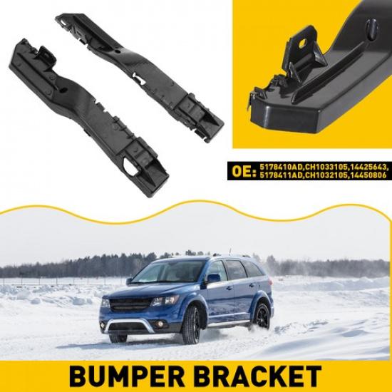 Front Bracket Bumper Support 1 Pair Left Right Side for Dodge 2009- Journey