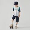 Boys' Geometric Color-block T-shirt & Shorts Sport Set