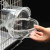 Parrot Bathtub For Cage Pet Bird Bath Tub Screw On Parrot Bath Tub Parrot Shower Box Transparent Bathing Tub