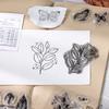 Vintage Clear Silicone Stamps, Letters Numbers Plants Landscape Postmark, Journal Diary Collage Decor Stamps