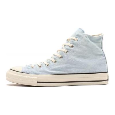 All Star Aged Denim Hi Comfortable Versatile Durable Shock Absorbing High Top Canvas Shoes Unisex Sneakers Blue White 31312210