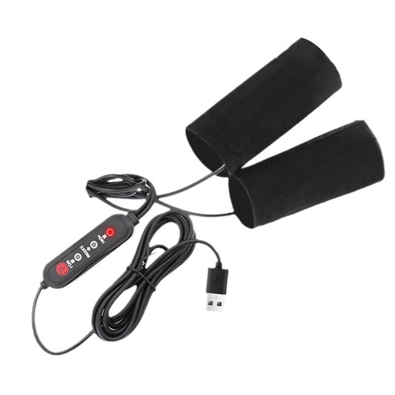 

Motorcycle USB Heated Handlebar Grips Fast Heating Stick-On Installation 3 Gear Temperature Control Fast Warmers for Motorbike