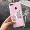 Für Huawei P Smart Hülle Niedliche Blume Schwarz Weiches TPU Silikon Bumper Hülle Für Huawei PSmart P Smart 2017 FIG-LX1 Handyhülle Funda