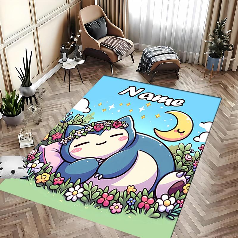 Custom Personalization Pokémon Area Rug - Perfect For Kitchen, Bathroom,Laundry Room Decor Large Size Available,Gift All Seasons