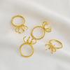 Pack of 4 Unique Claw Prong Style Rings Setting Durable Rings Blank Support Tray
