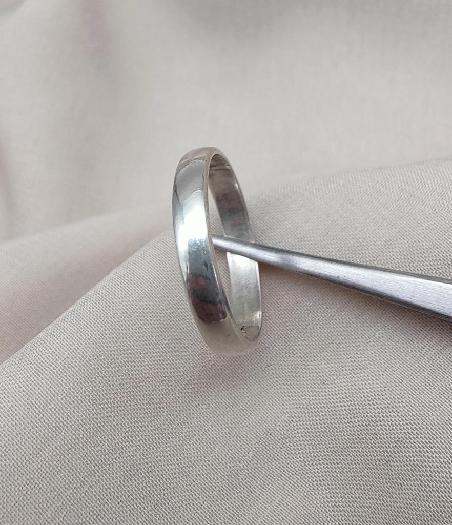 925er Sterlingsilber Minimalistischer Bandring: Unisex Verlobungsschmuck