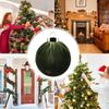 Christmas Balls Ornaments 3.1inch Flocking Globes Set Christmas Ball Decorations For Home Workplace Dance Party Yard Indoor