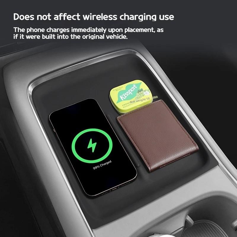 Suitable for 24 Xiaopeng P7 + wireless charging silicone pads car interiors non-slip and dust-proof pads car charging pads