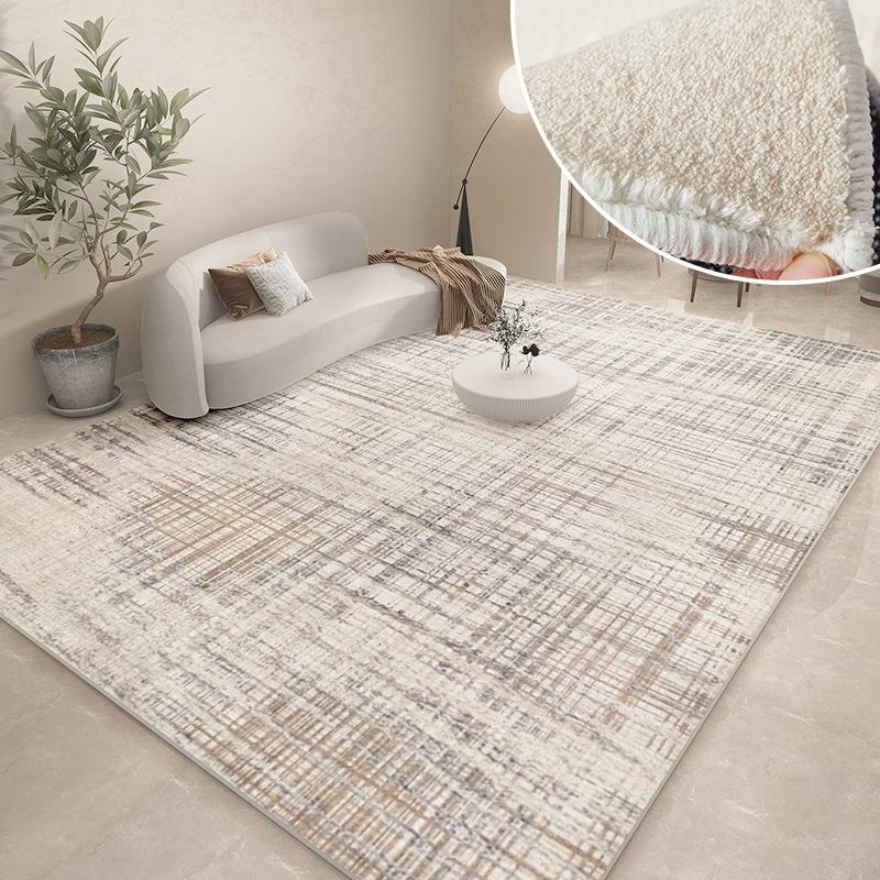 Modern Carpets for Living Room Abstract Large Area Plush Rugs Bedroom Decor Bedside Carpet Grey Thickened Floor Mat Lounge Rug