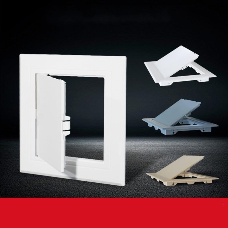Access Panel Inspection Hole ABS Access Door Universal Plastic Push Type Inspection Port Wall Ceiling White Hatches Cover