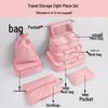 6-8 Piece Travel Storage and Organizer Bag Set for Clothes and Underwear