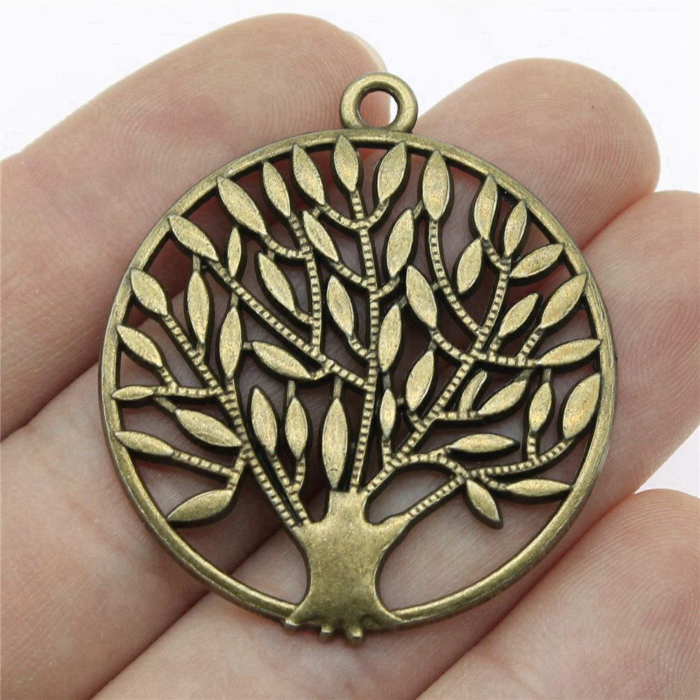 Charms Big Tree Of Life Pendants Wedding Jewelry Findings QC017