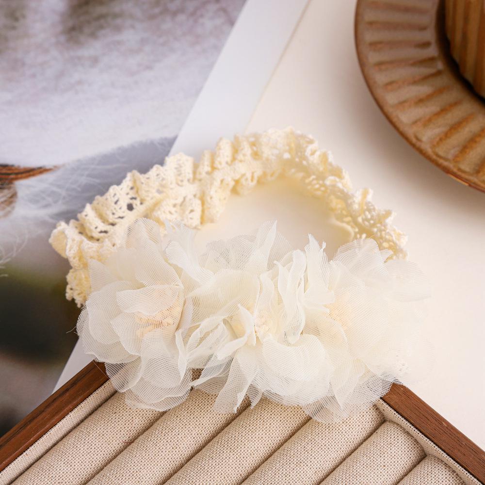 Korean Style Mesh Flower Baby Headband - Children's Princess Headdress for Birthdays and Photos