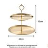 2/3 Layer Fruit Plate Home Living Room Stainless steel Snack Dish Creative Dried Fruit Basket Candy Dish Cake Stand Salad Bowl