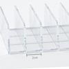 Clear Clear Makeup Palettes Organizer Plastic 7 Slots Design Cosmetics Stand Rack Transparent Eyeshadow Palette Organizer